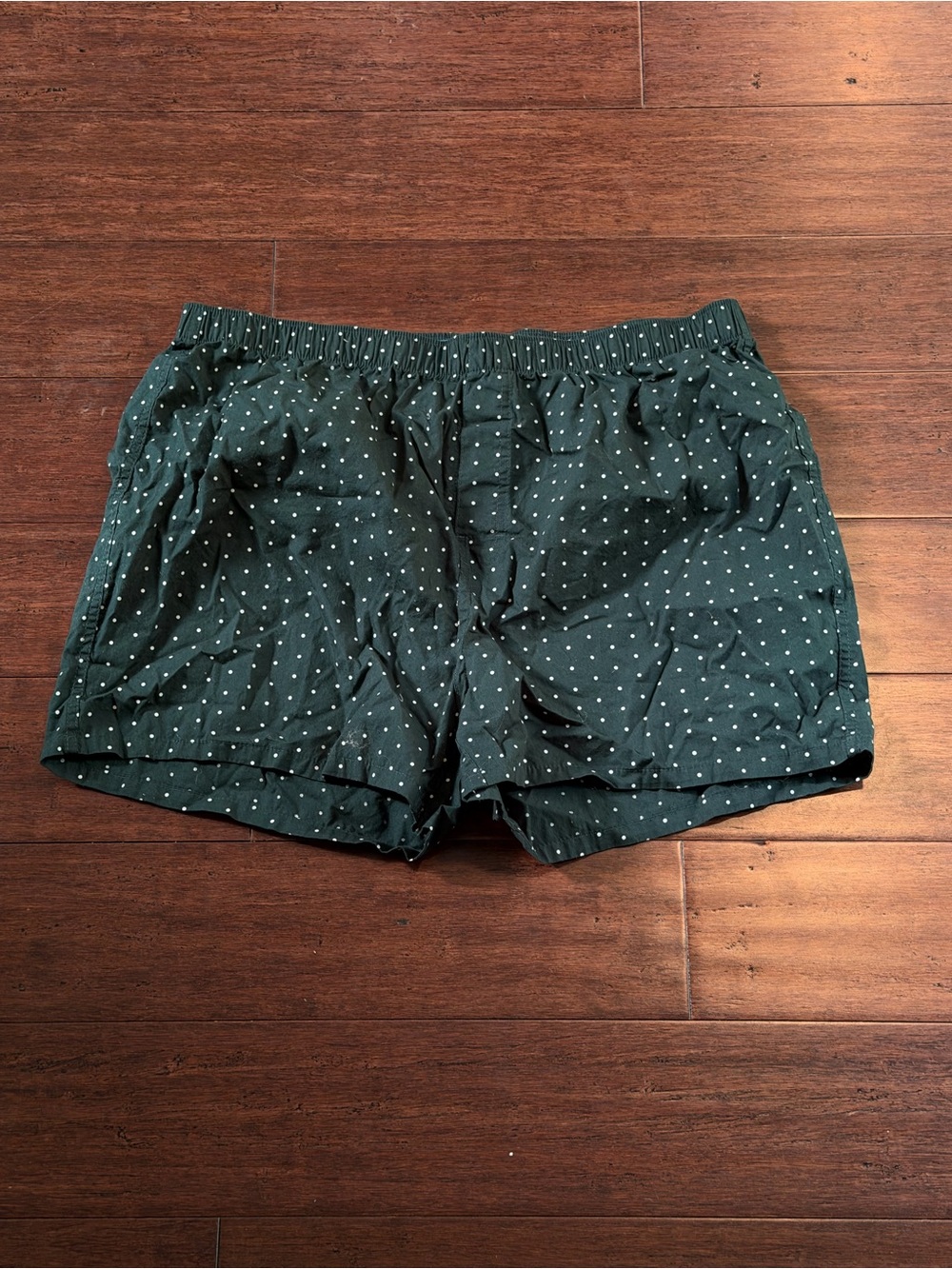 Old Navy Dark Navy Polka Dot Elastic Waist Shorts